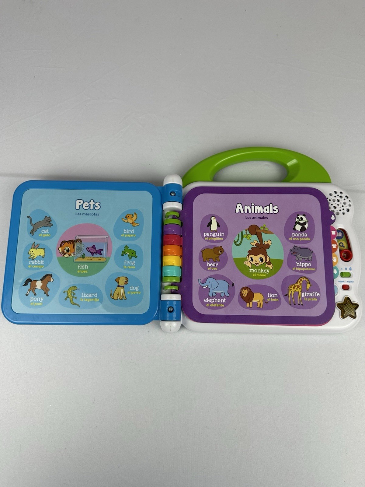 LeapFrog Learning Friends 100 Words Book, Spanish + English – Tested & Working