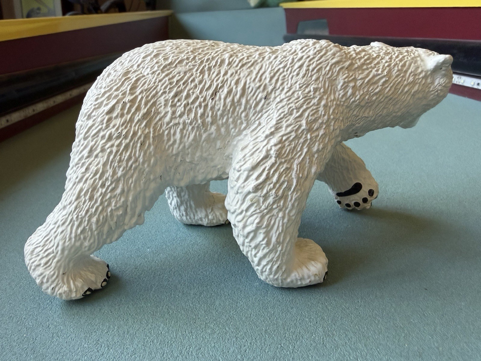 Vintage Safari Ltd 1990 Polar Bear Figure Arctic Wildlife Hefty Toy Figurine