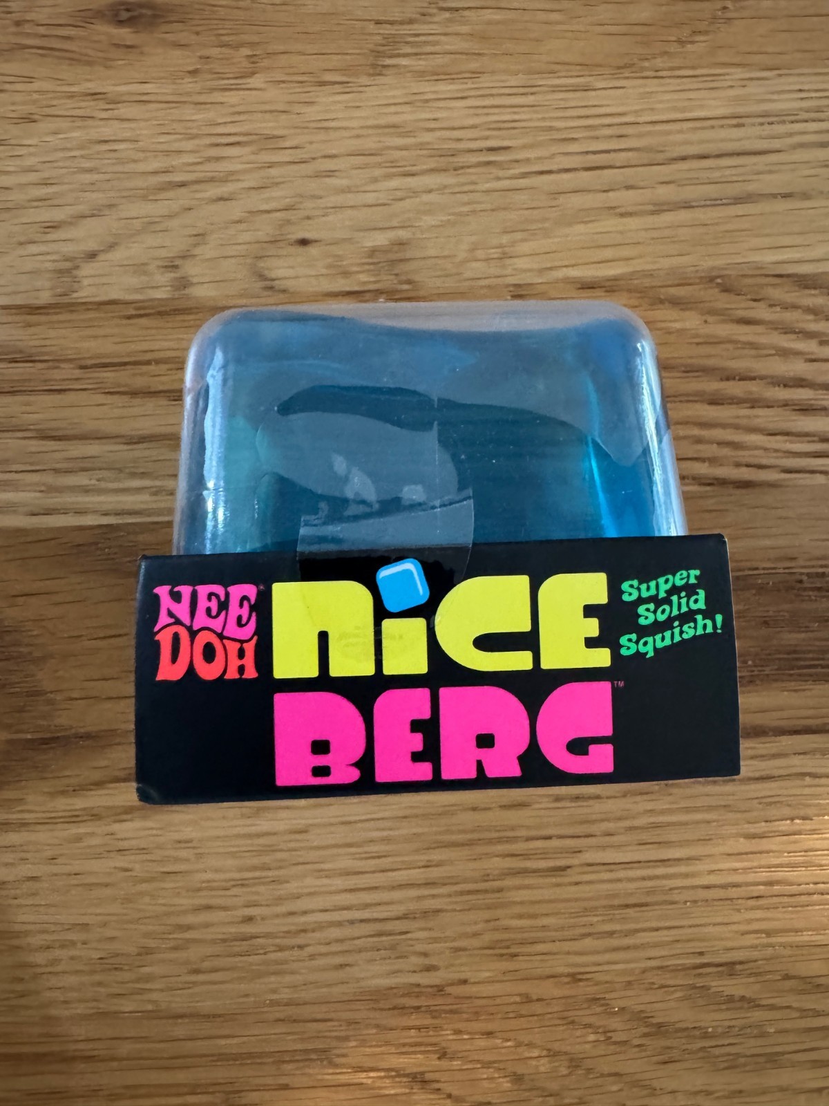 NEW NeeDoh Nice Berg Blue Super Solid Squish Fidget Toy Large 3” Sensory Squeeze