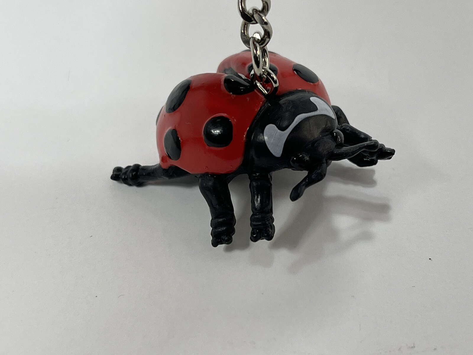 Vintage Safari LTD Ladybug Keychain Figure Toy 1995