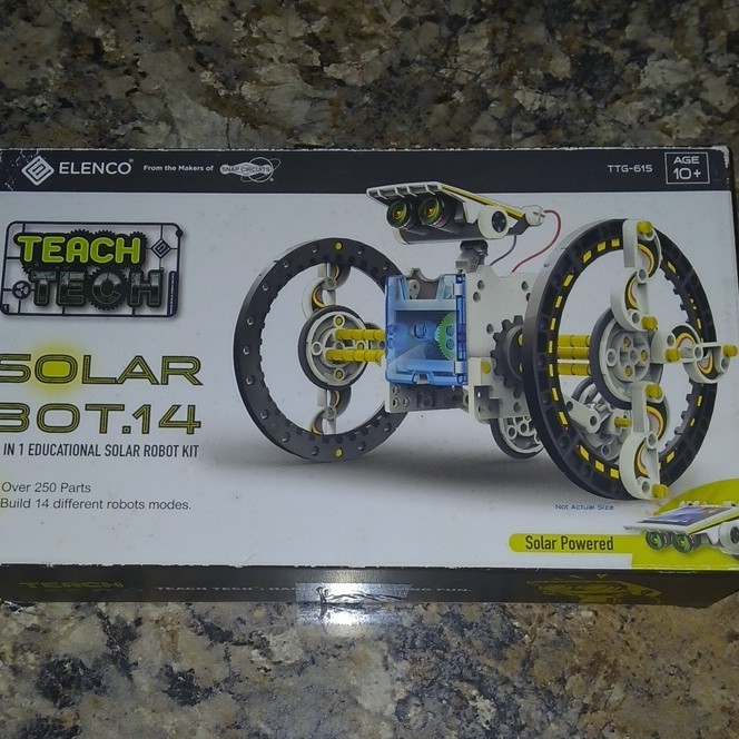 Elenco Teach Tech Solar Bot 14 14-in-1 Solar Robot Kit TTG-615 Ages 10+