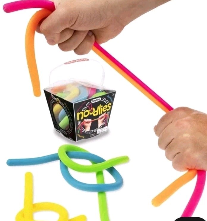 NEEDOH NOODLIES Sensory Fidget Toy, Stretch, Squish, Knot 5 Colors USA