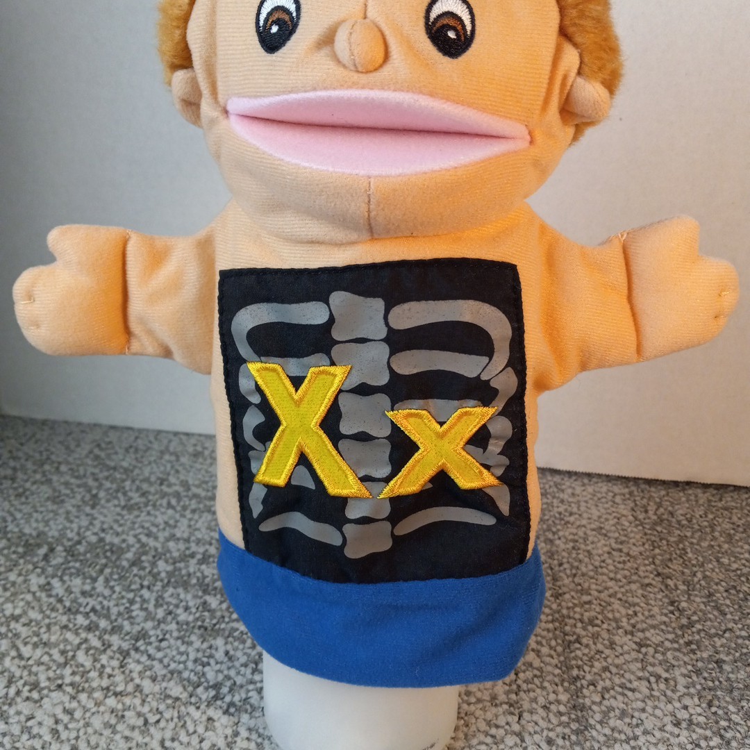 Lakeshore Learning Alphabet Hand Puppet Plush Letter X X-ray Homeschooling