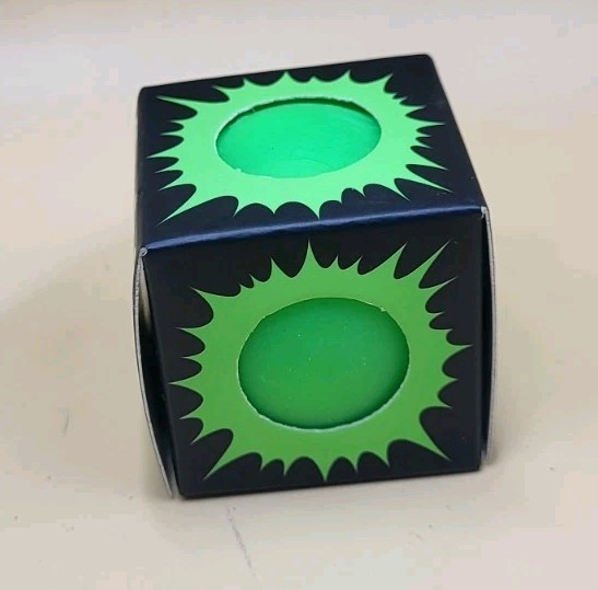 Needoh Teenie Single – Sensory Squeeze Toy – Mini Glow In The Dark – Green