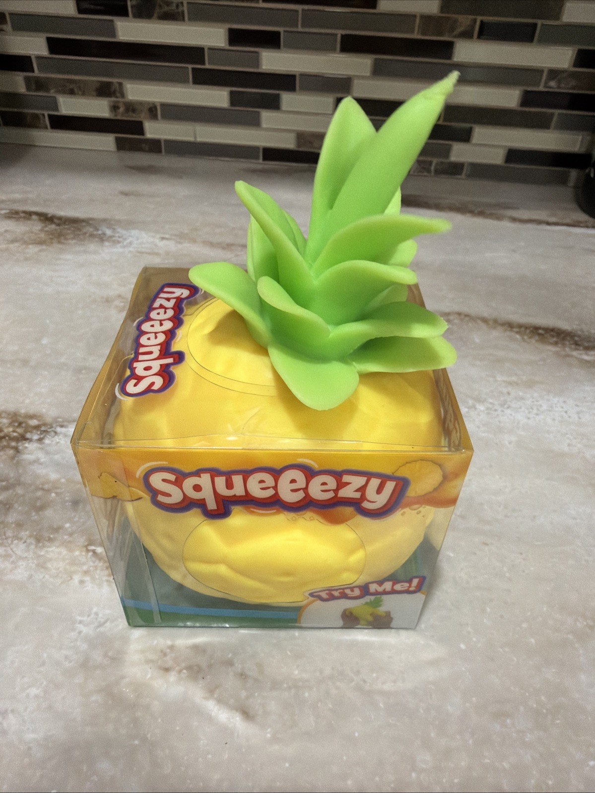 Sunny Days Squeeezy Viral Pineapple Sensory Fidget Toy New Sealed Shipped Fast!