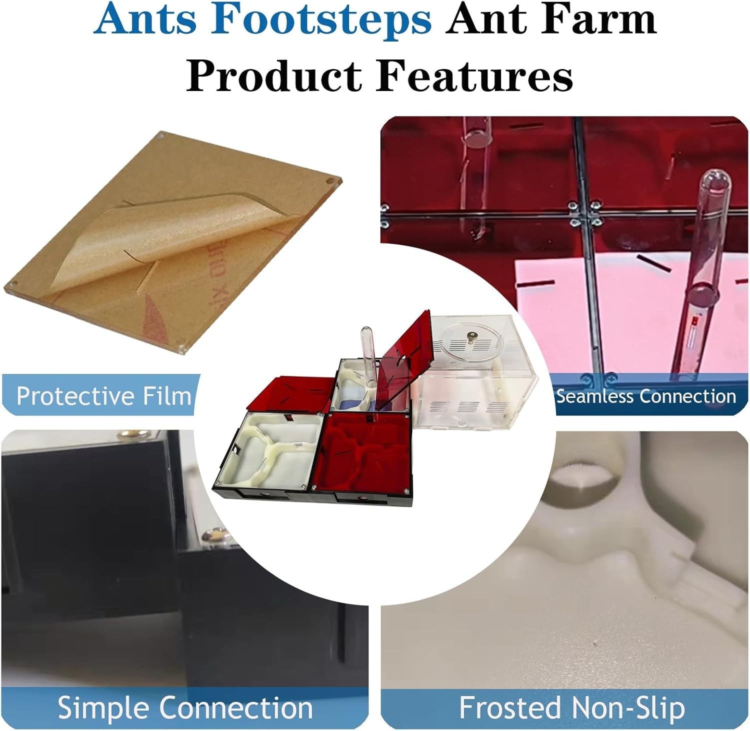 Ant Farm Nest Science DIY Terrarium Kit Care for Live Ants Ant Habitat with Wate