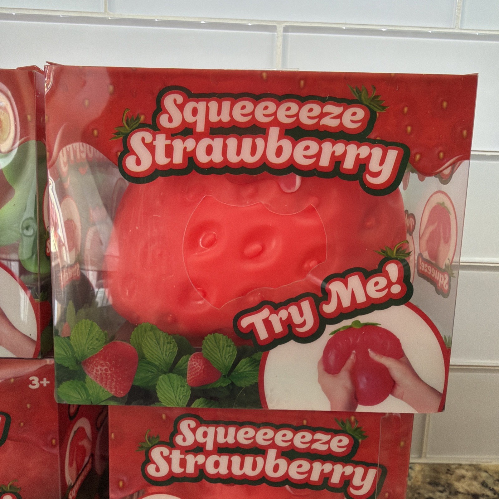 Sunny Days Squeezy Strawberry Jumbo Squishy Toy Stress Relief Sensory Fun 🍓