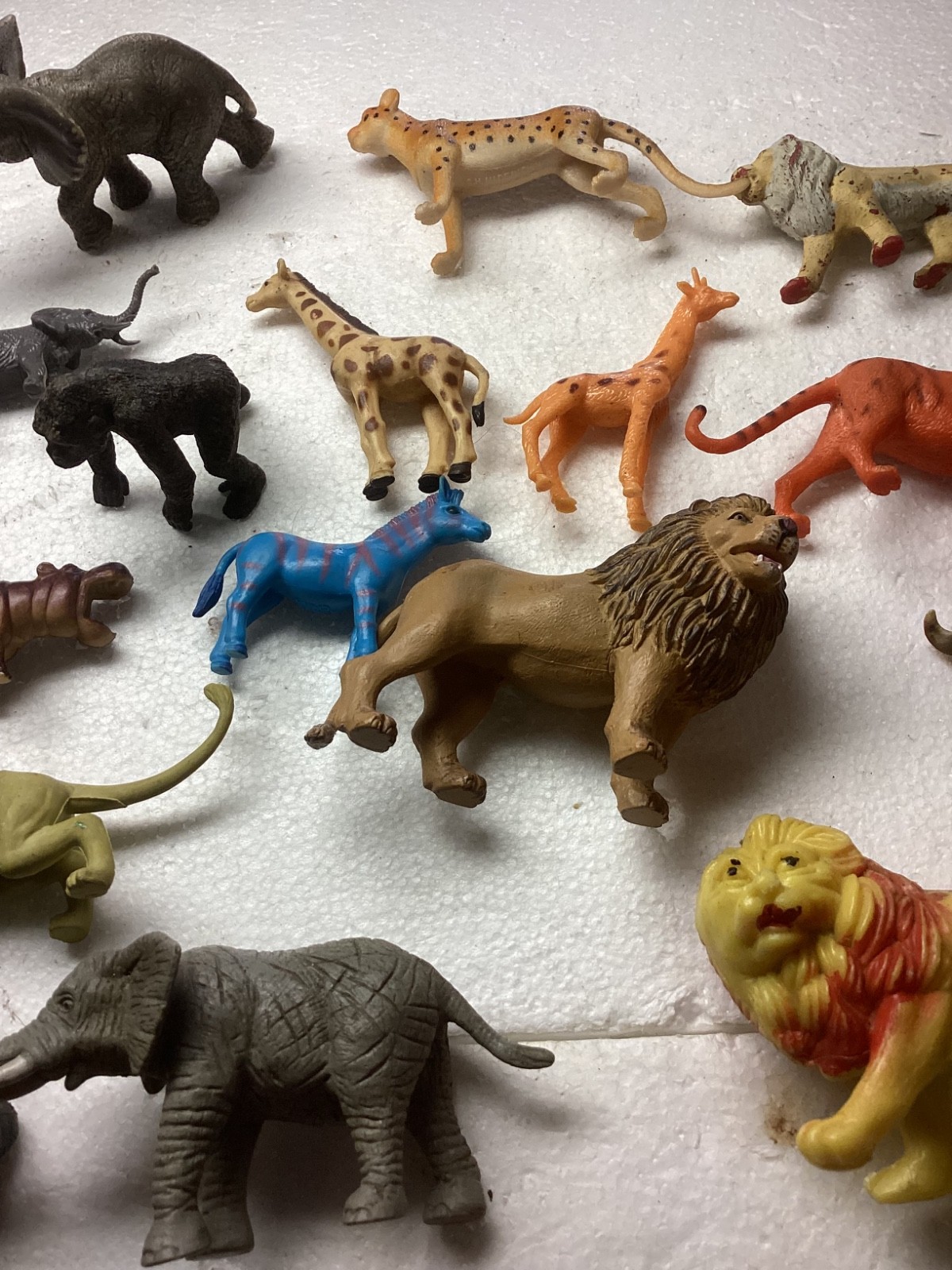 Vintage Mixed Plastic Safari Zoo Jungle Wild Animals Lot of 53.