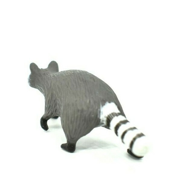 Raccoon, Very Nice Plastic Animal, Toy, Kids, Realistic Figure, 2.5″ F206