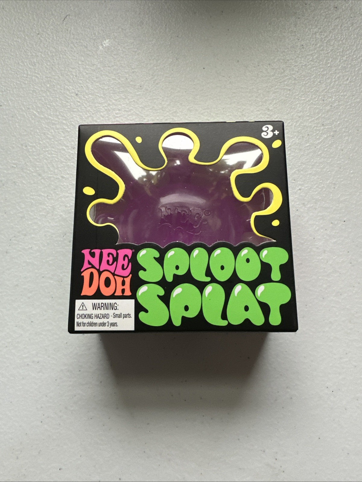 Nee Doh Sploot Splat Purple Squishy Stretch Splat Squeeze Toy Ages 3+ (2024)