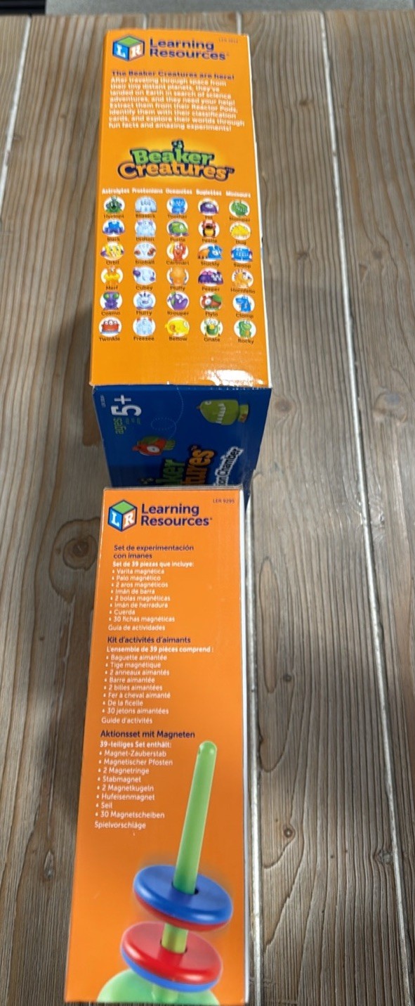 Learning Resources STEM Toy Lot Beaker Creatures Magnification & Magnet Movers