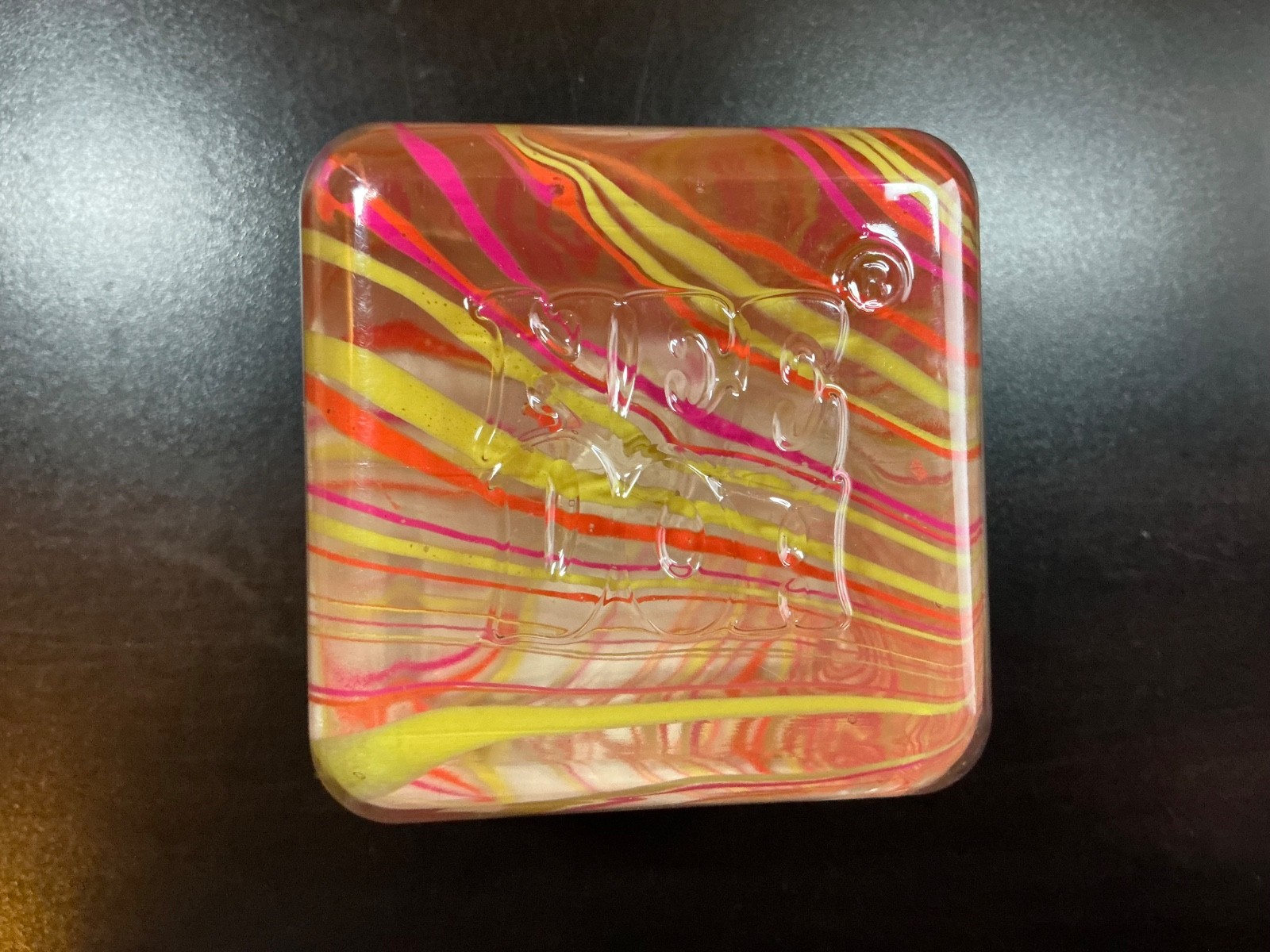 NeeDoh Nice Berg Swirl – ORANGE YELLOW PINK SWIRL – NEW – AUTHENTIC