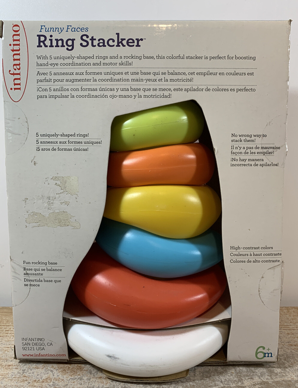 Infantino Funny Faces Ring Stacker