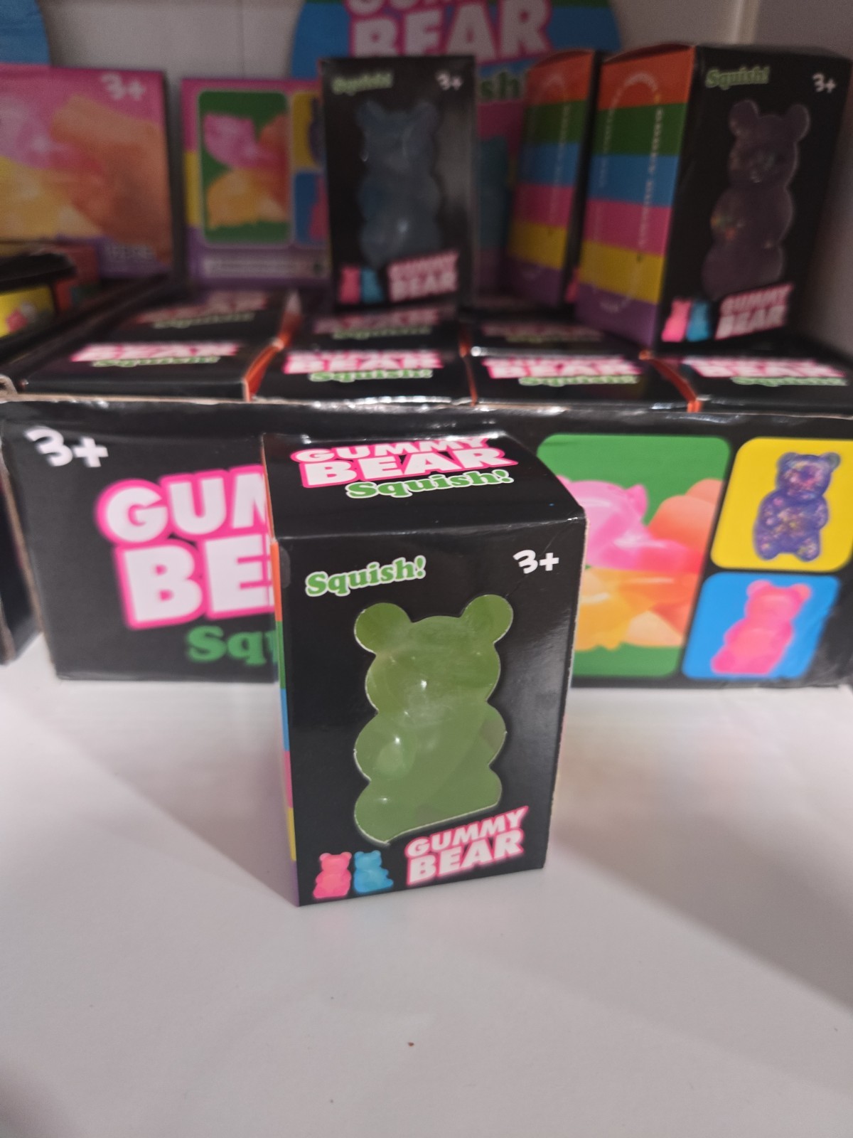 Gummy Bear Squish Squeeze Tactile Toy, Multicolor, Ages 3+, 3-4 Years