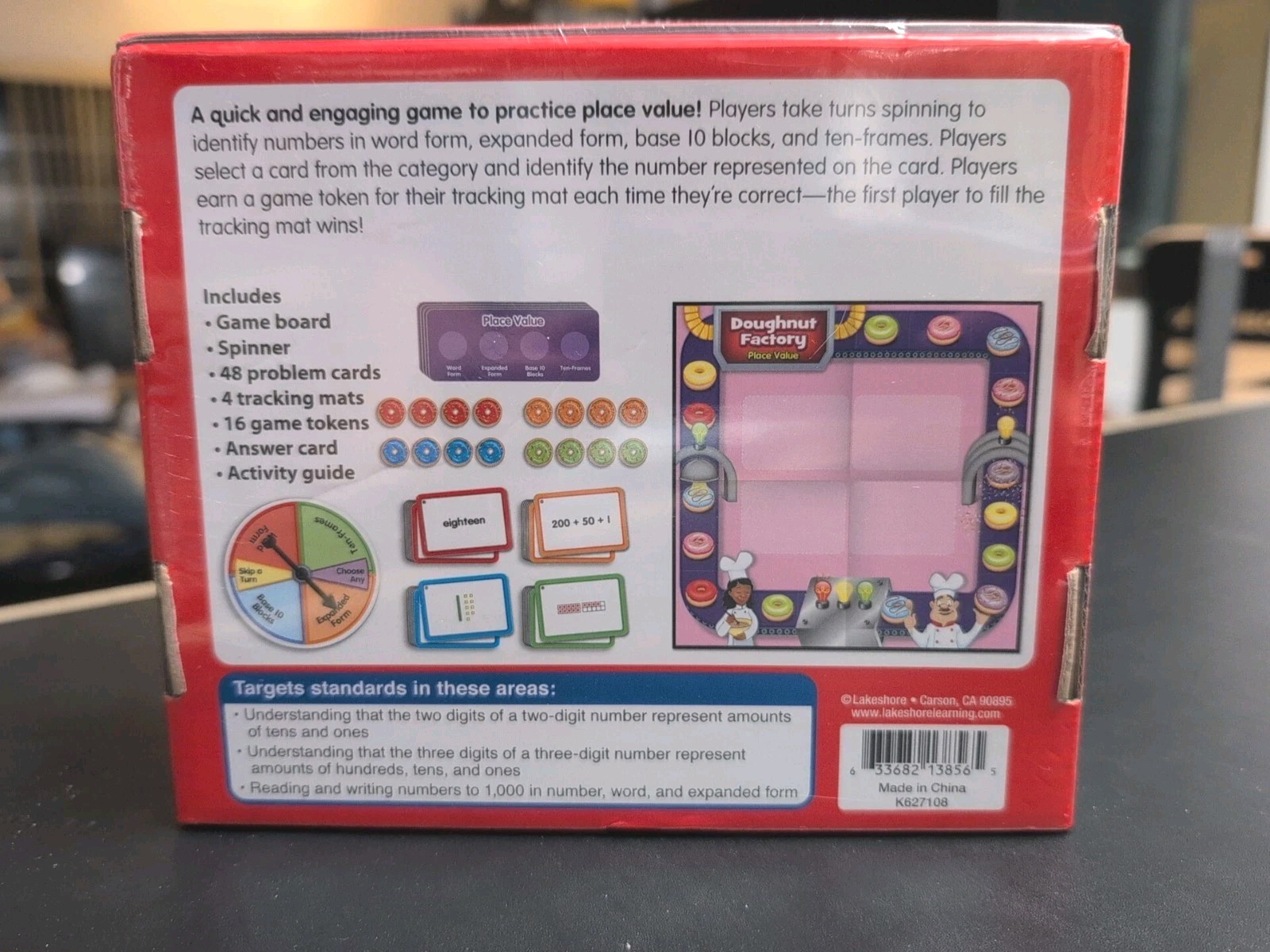 LAKESHORE Learning Math Games Lot of 2 Place Value & Subtraction Grade 1-2