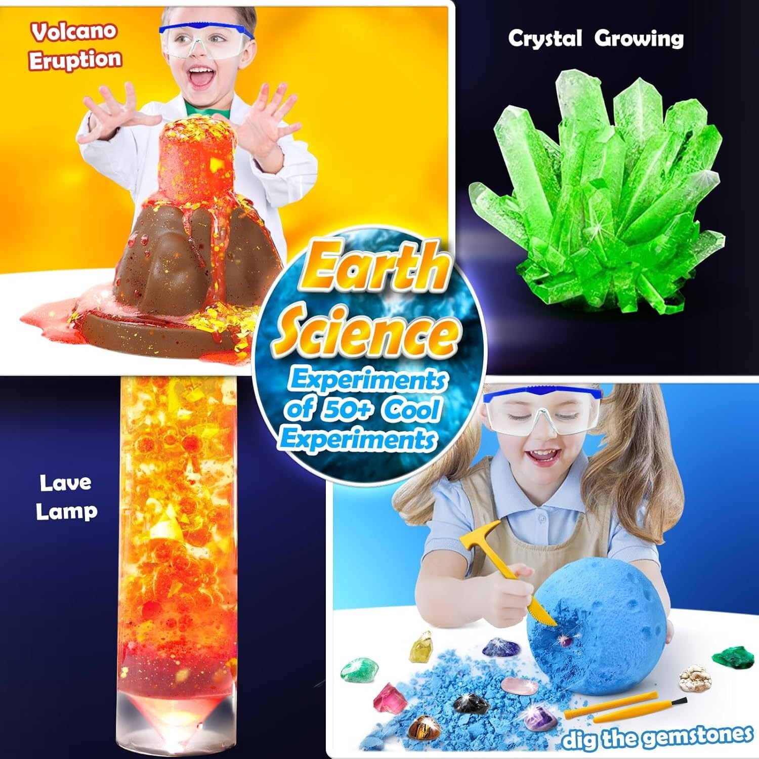 Science Lab Experiments Kit for Kids 50+ Toys Gifts for Boys Girls Chemistry Set