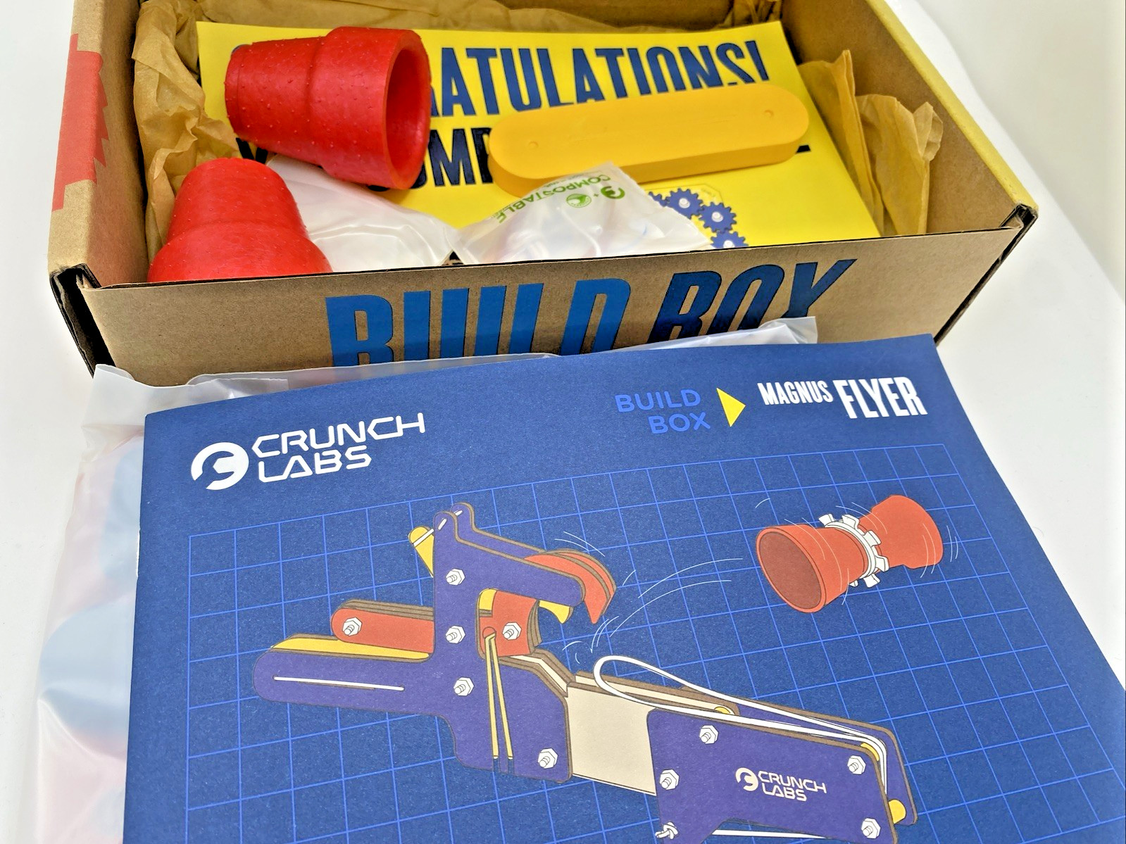 Crunch Labs Magnus Flyer STEM Kit Mark Rober Building Box