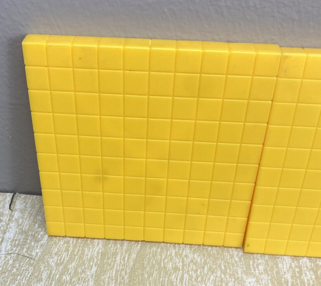 Base 10 Blocks Starter Kits 100, 10’s & 1’s Multi-Color Math Plastic Blocks