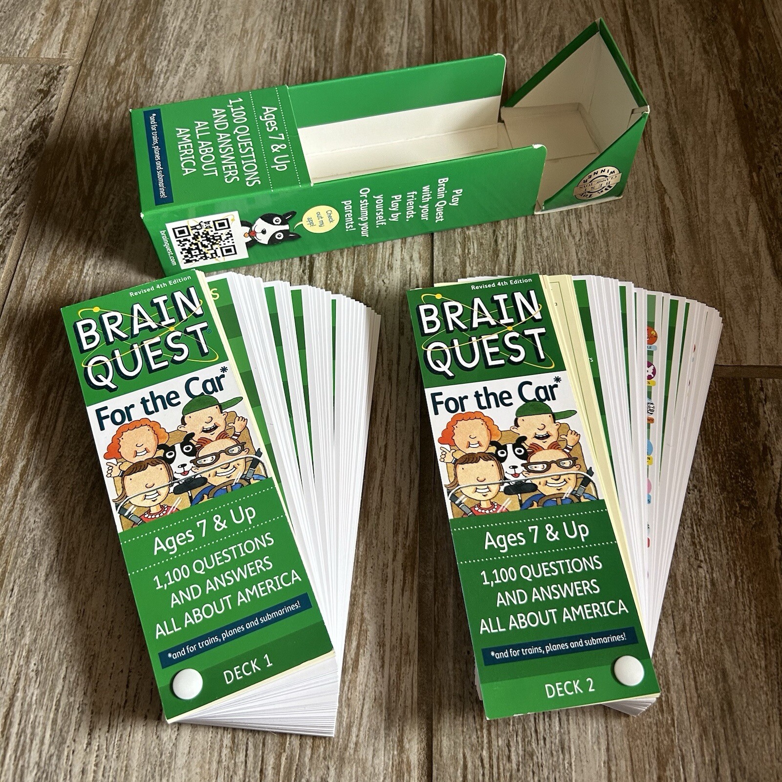 Brain Quest For The Car Deck 2 Revised 4th Edition (2013 Book Other) Very Good!
