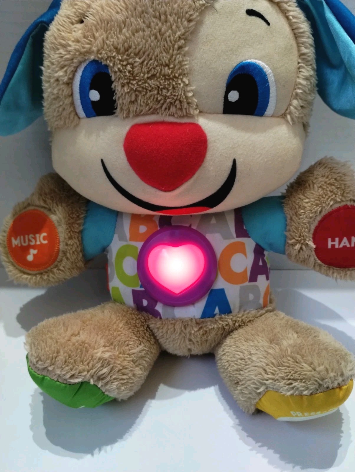 Fisher Price Smart Stages Talking Teddy Bear Interactive Plush Toy Works Sounds