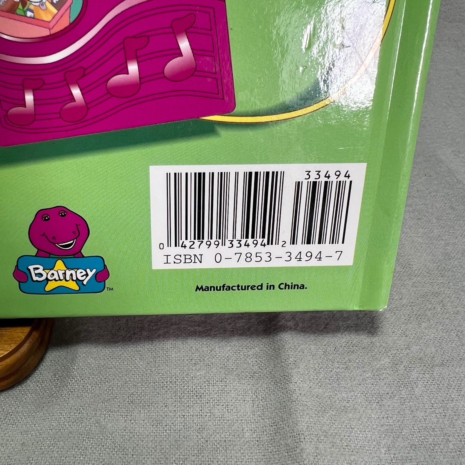 Barney Sing-Along Songs Interactive Book 1999 Vintage Microphone Kidcore Works!