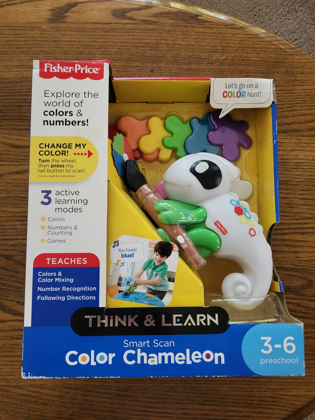 Fisher Price Think & Learn Smart Scan Color Chameleon Ages 3-6 years NOS