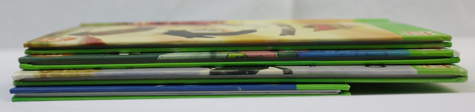 Lot 4 Leapfrog Tag Reader Books Click Clack Moo,Kung Fu Panda, Spongebob, Walter