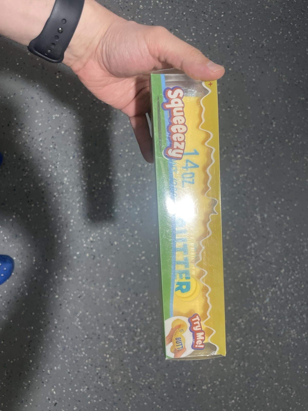 Squeezy Butter Sensory Tactile Squeeze Toy 14 oz Yellow , Middle East Versions