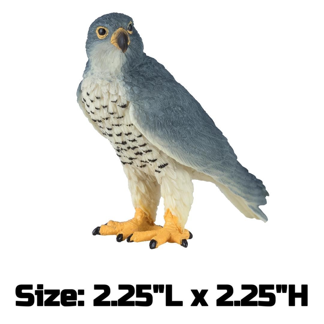 Peregrine Falcon Figurine – Small Hand Painted Wildlife & Bird Toy Figure – Mojo