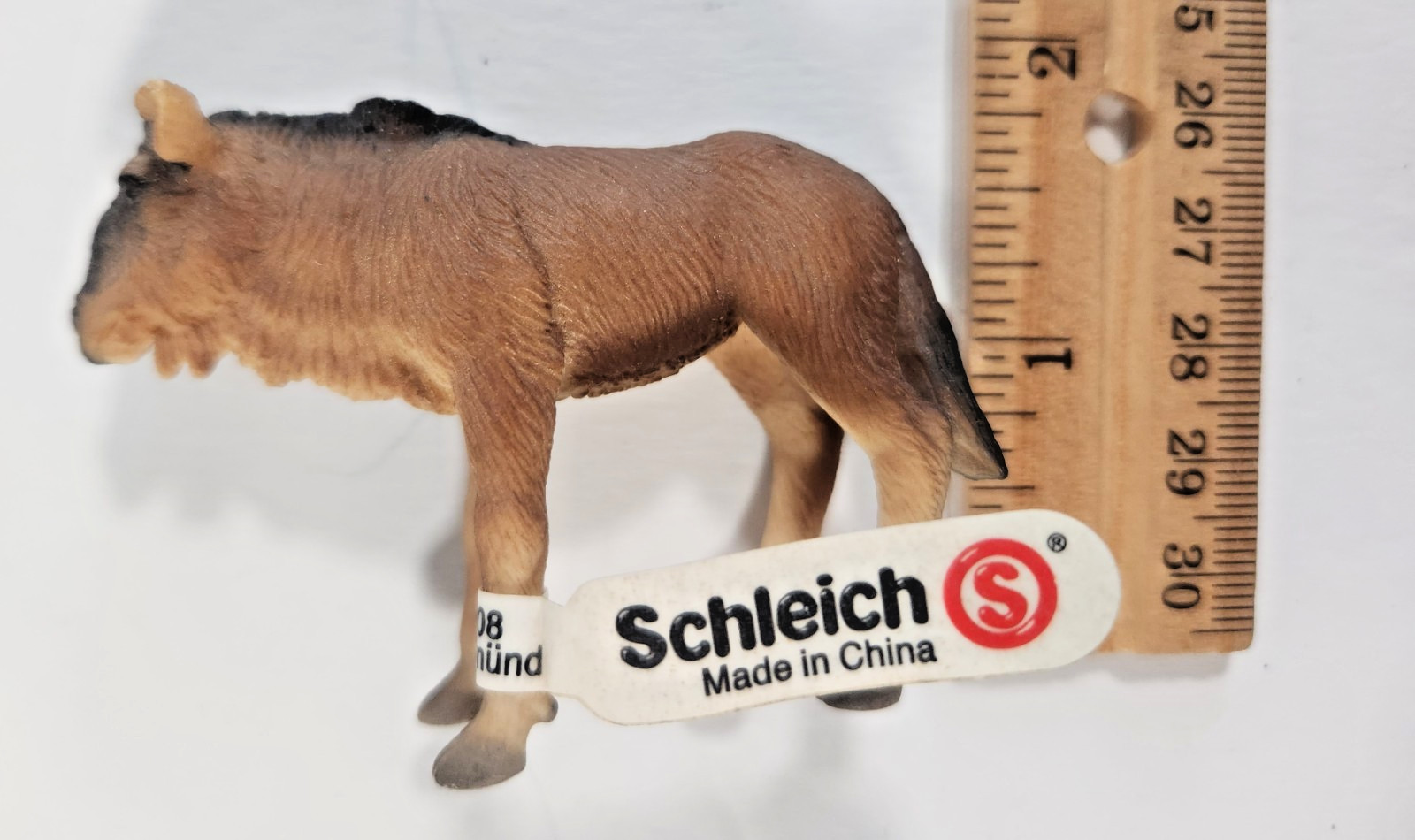 SCHLEICH GNU CALF WILDEBEAST WILD ANIMAL ZOO PLASTIC 3.” NWT VINTAGE 2000 NOS