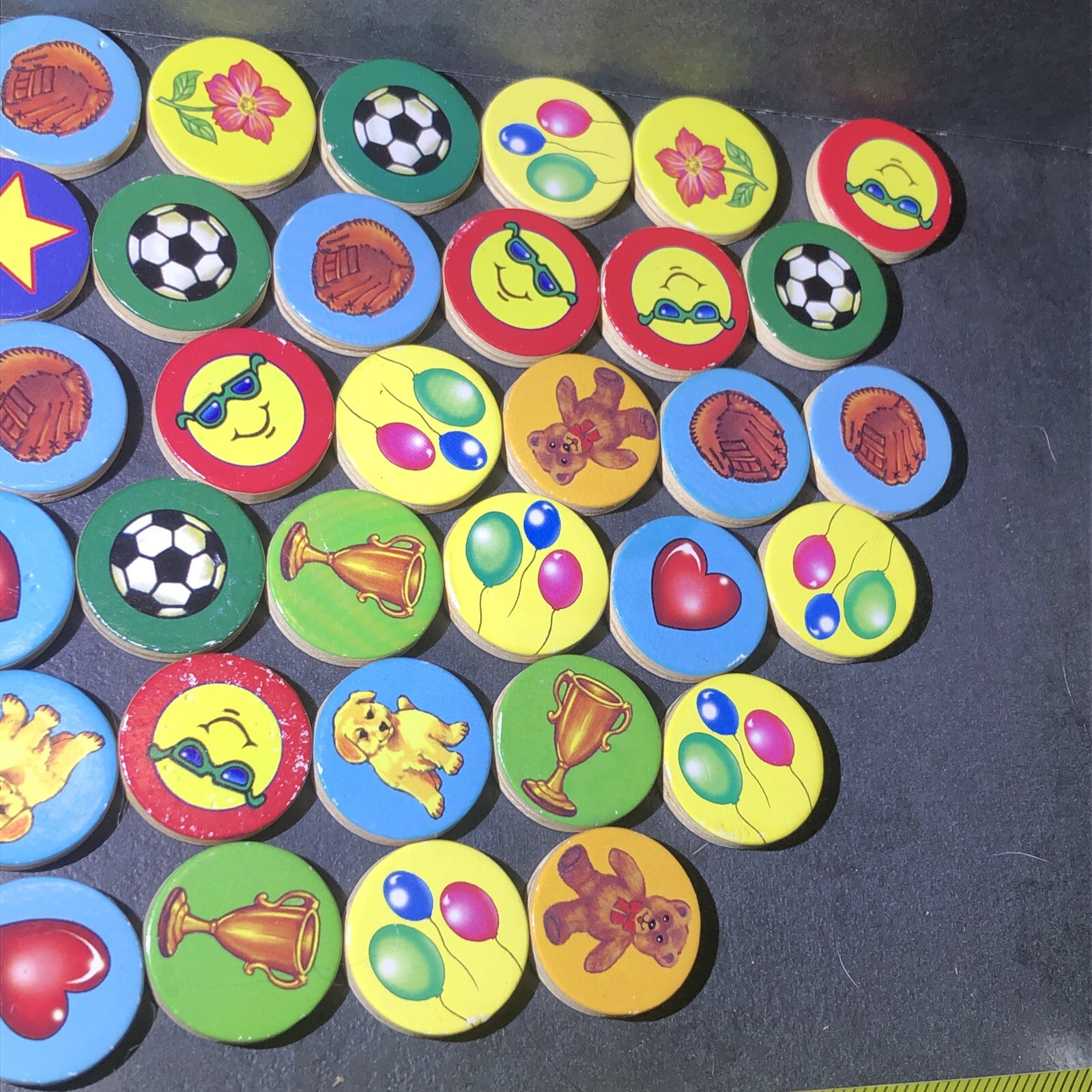 Wooden Magnetic Melissa & Doug Calendar Visual Clue Replacements tiles chores