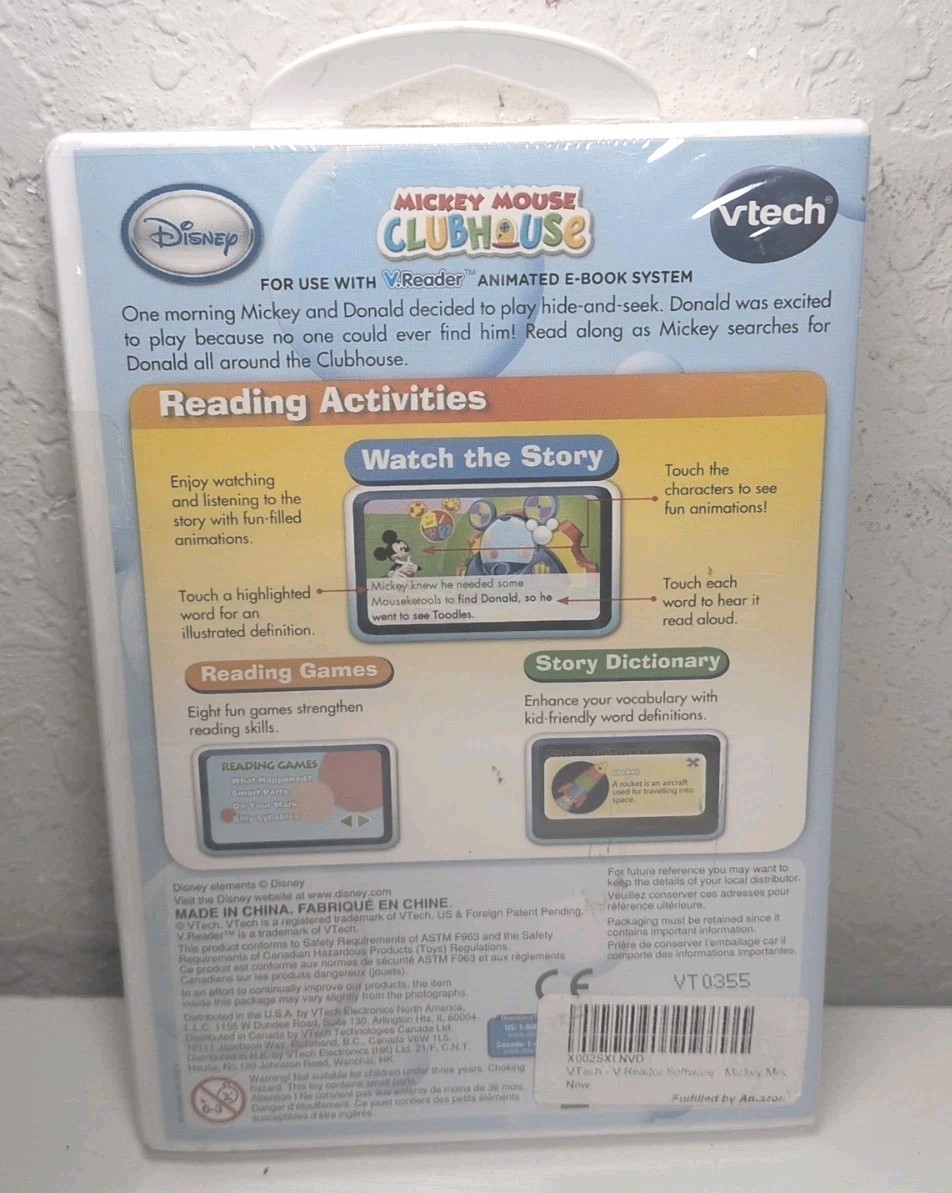 Vtech – V.reader Software Mickey Mouse Clubhouse Reading Phonics 5-7 New B184