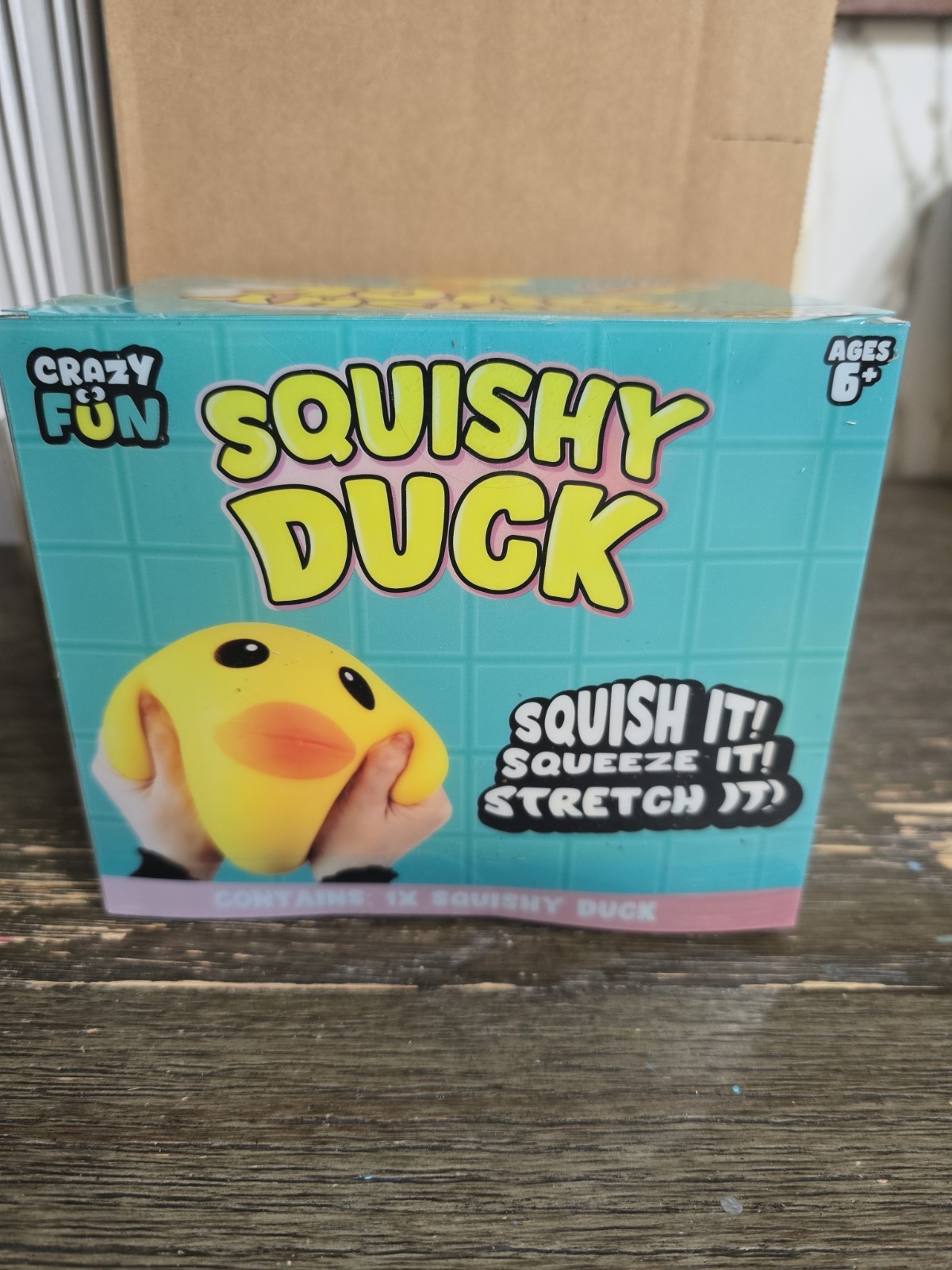 RMS Crazy Fun Squishy Duck Yellow Stretchy Squishy – New
