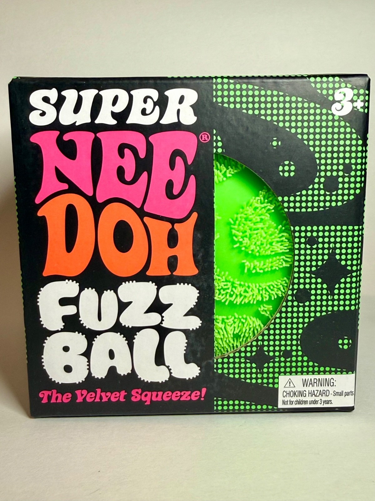 NeeDoh SUPER FUZZ Ball Green XL Giant Fuzzy Squishy Stress Toy 🔥 100% AUTHENTIC