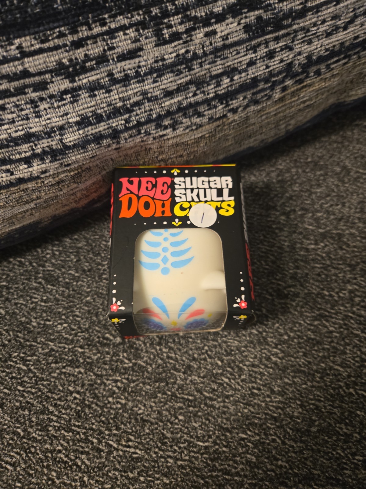 AUTHENTIC Needoh Sugar Skull Cat blue and pink BNIB