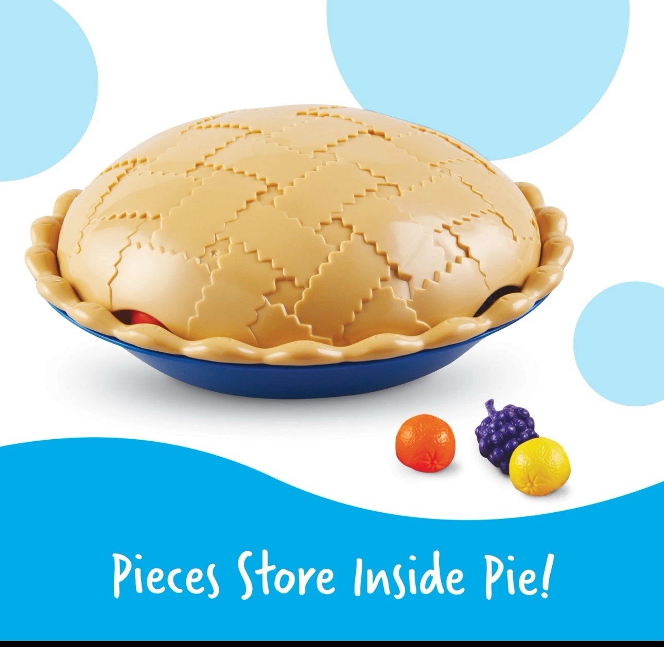 Learning Resources Super Sorting Pie, Fine Motor Toy, Play Food, Ages 3 and Up