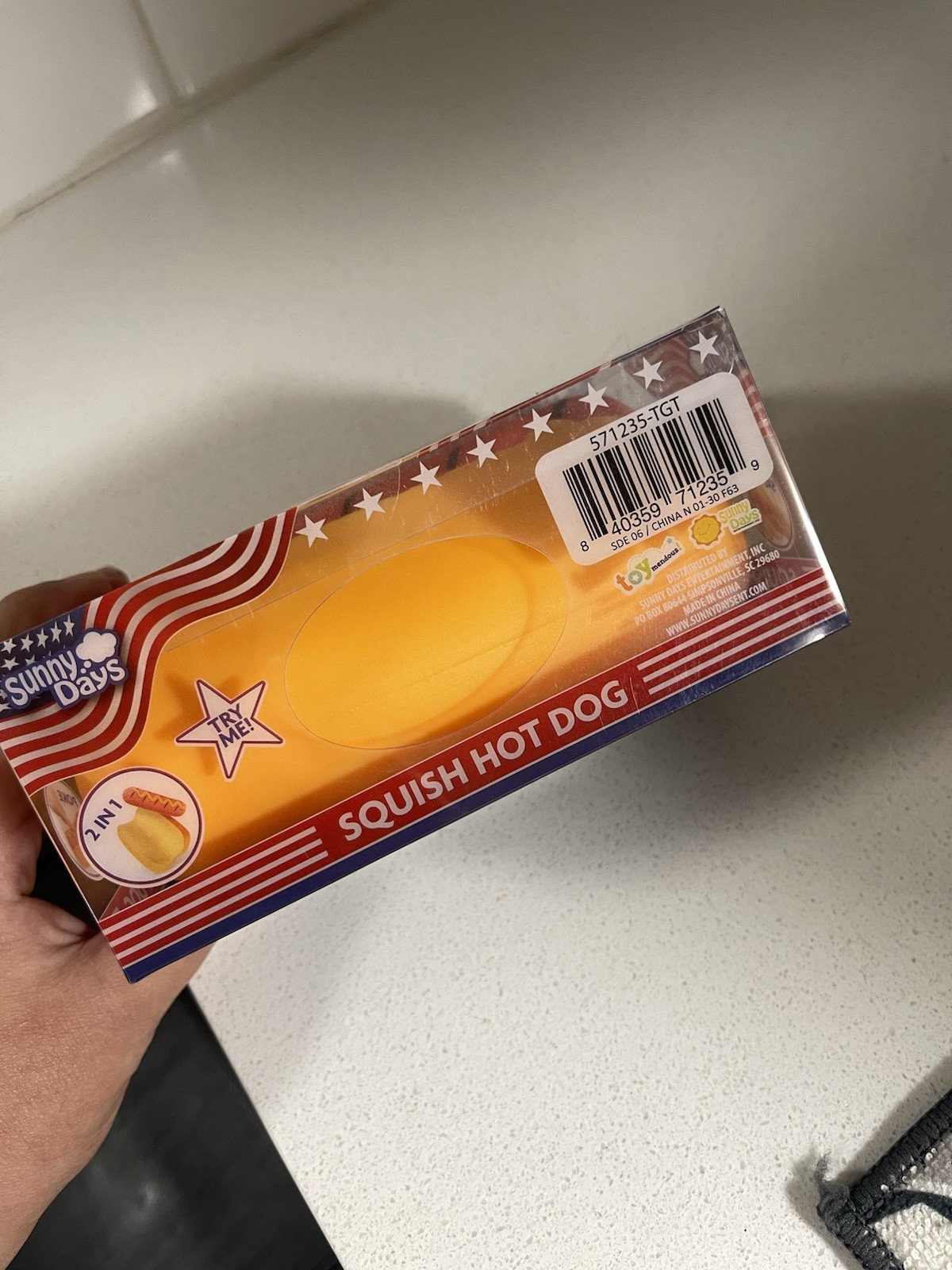 Sunny Days Squish Hot Dog 2-in-1 Tactile Squeeze TIK TOK VIRAL