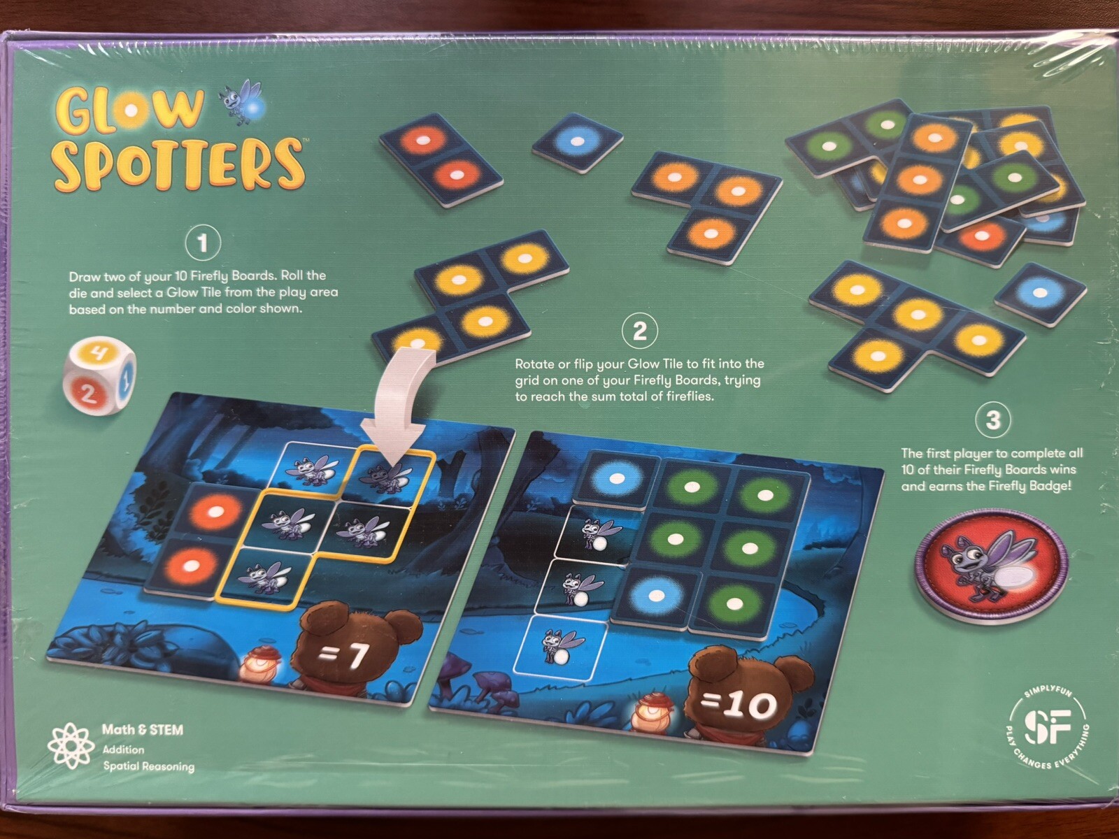 Glow Spotters. Simply Fun. Math & STEM Game for Kids 5 & Up Brand New Sealed