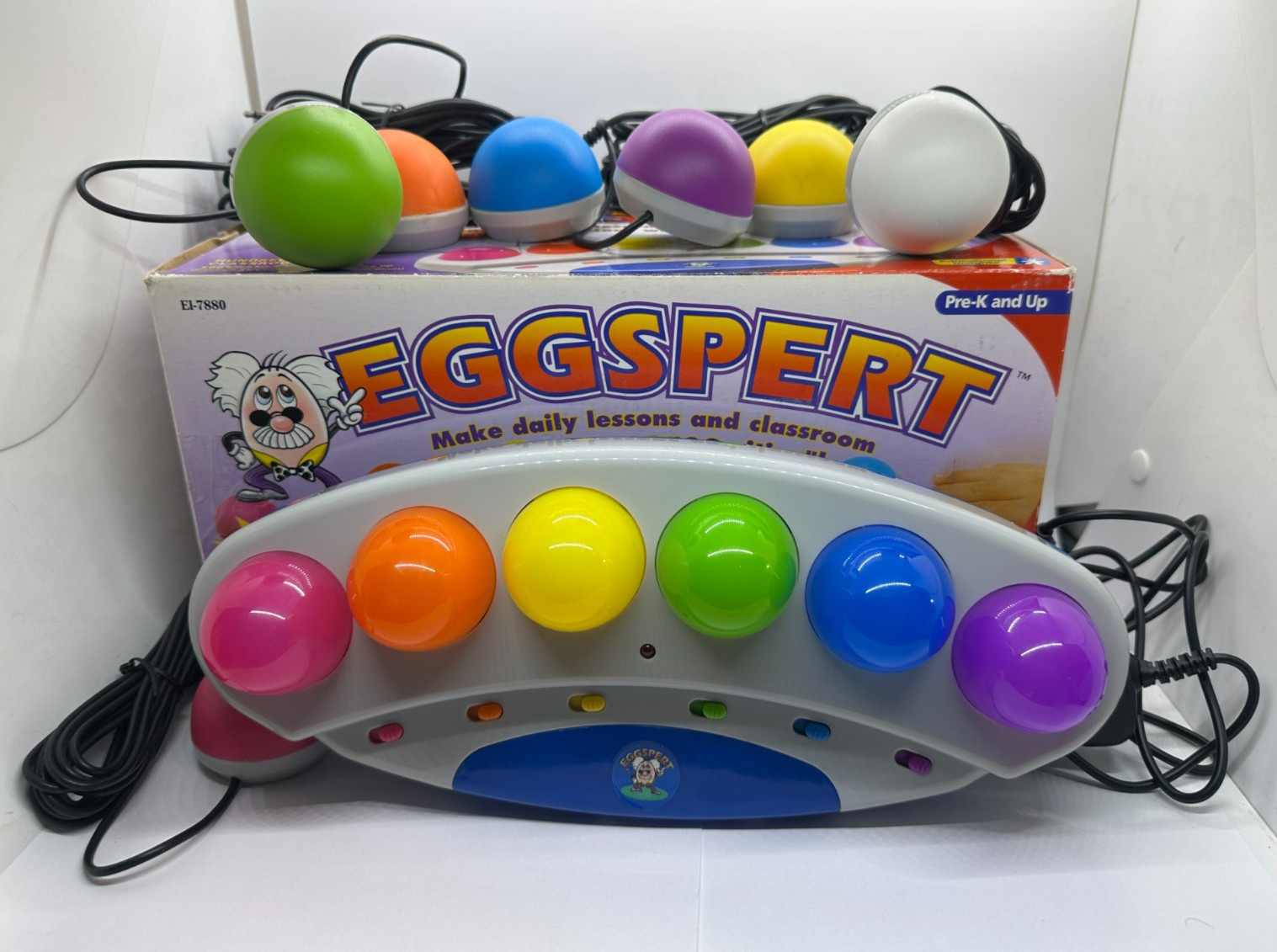 Eggspert Buzzer Game EI-7880 2001 Complete Set Educational Works Read Descriptio