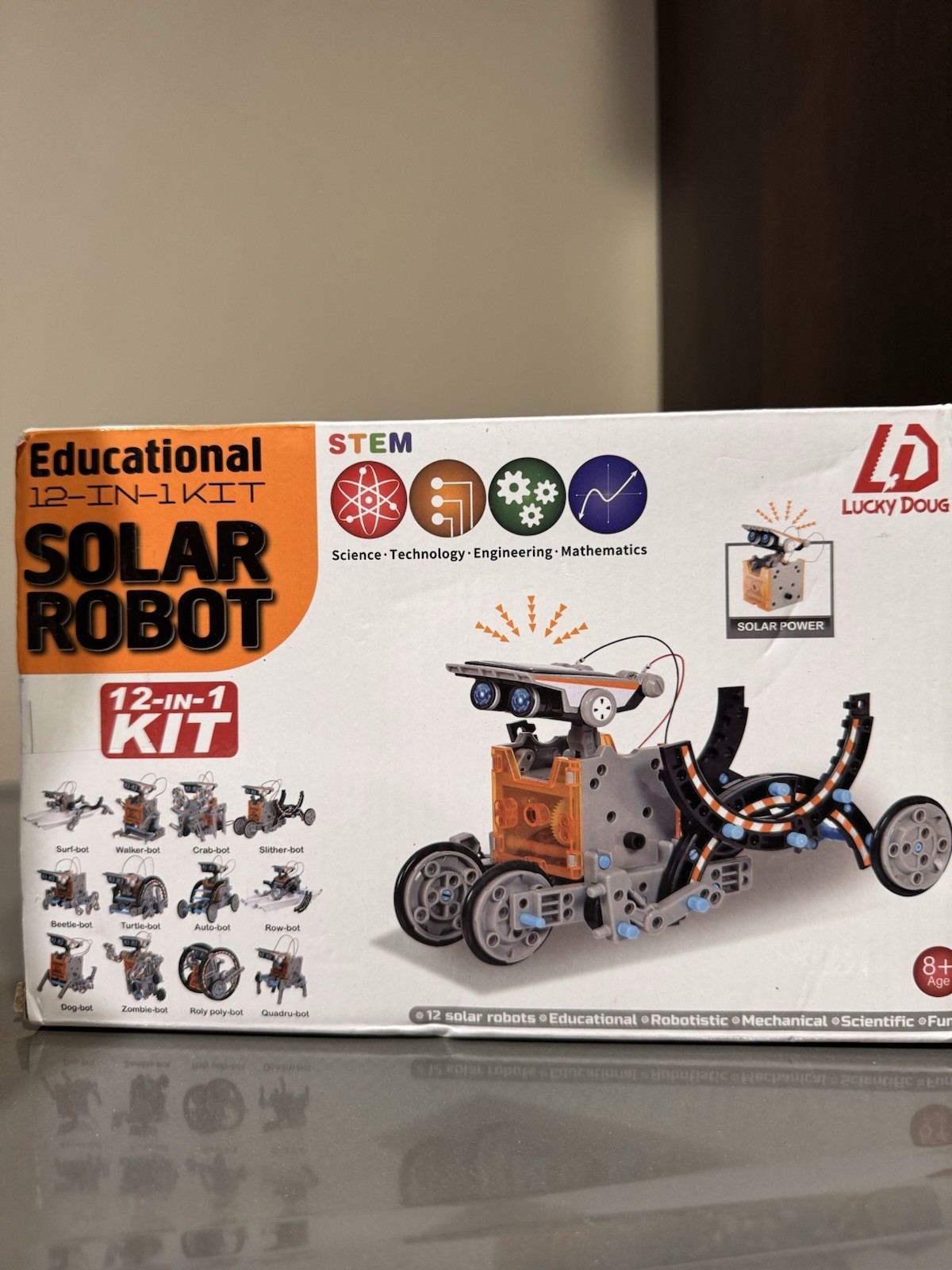 12-in-1 Solar Robot Kit STEM Science Educational Building Toy New