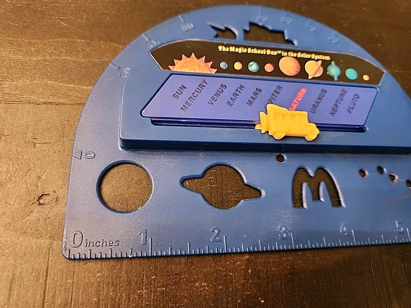 Scholastic The Magic School Bus in the Solar System Protractor Ruler McDonald’s