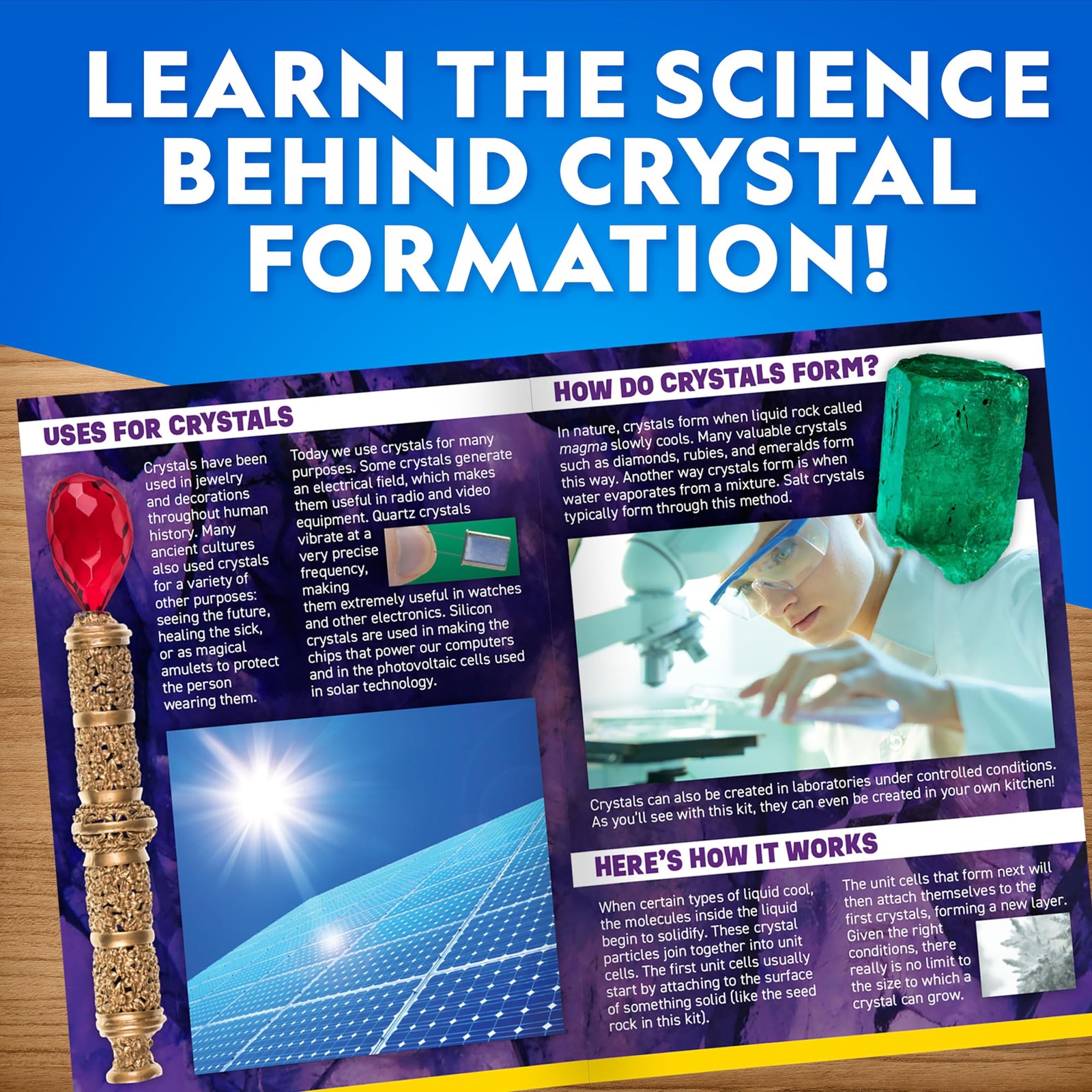 Blue Marble National Geographic Ultimate Crystal Growing Kit Grow 5 Types Of