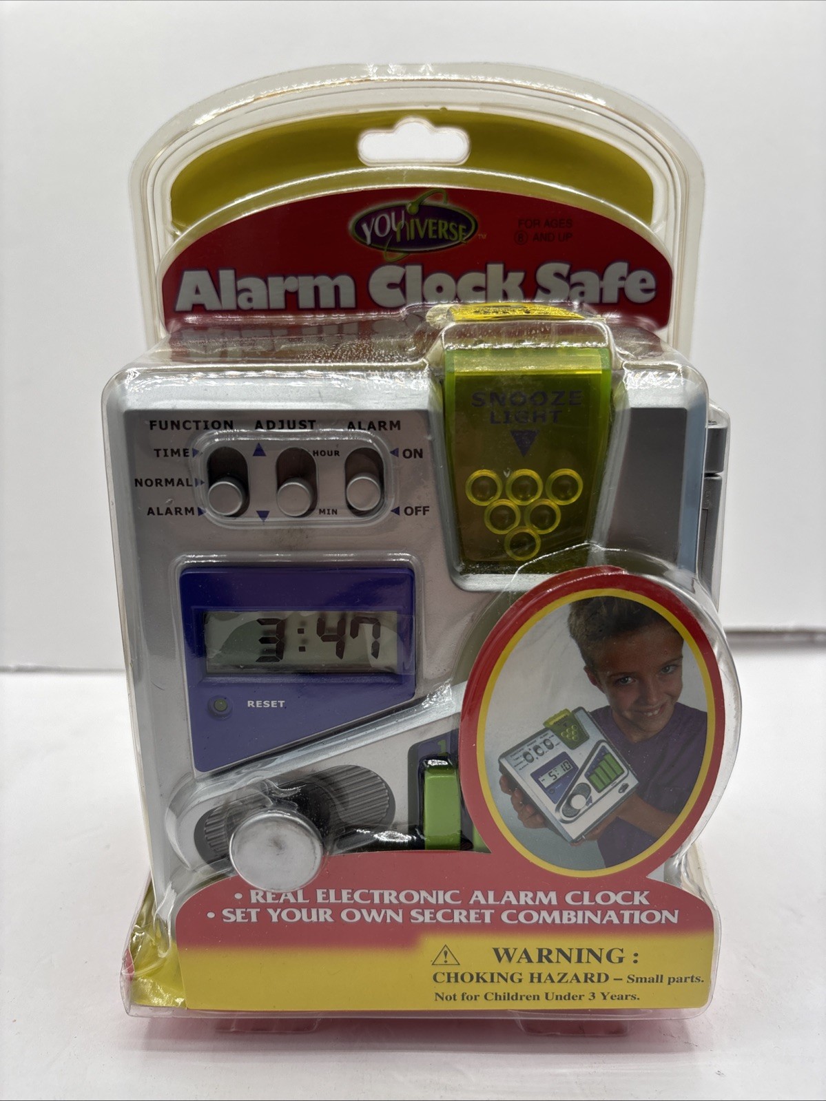 YoUniverse ALARM CLOCK SAFE Brand New Sealed RETRO Vintage Electronic Y2K