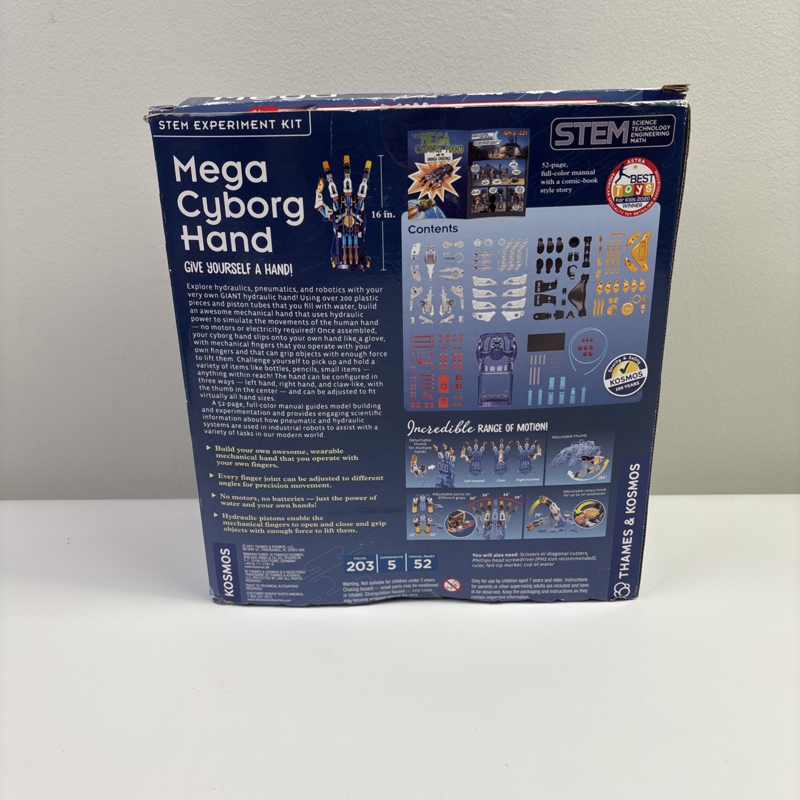 Mega Cyborg Hand Toy Thames Kosmos Stem Science Building Kit Open Box