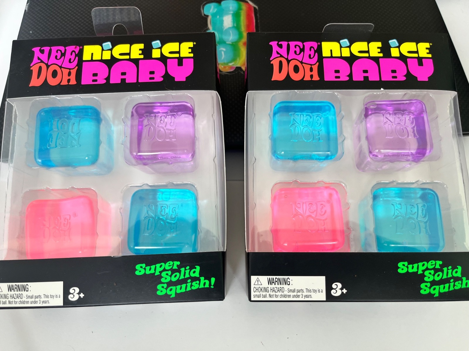 BRAND NEW ~ TWO 4 Packs of SEALED Needoh Nice Ice Baby Bundle (Mini Nice Cubes)