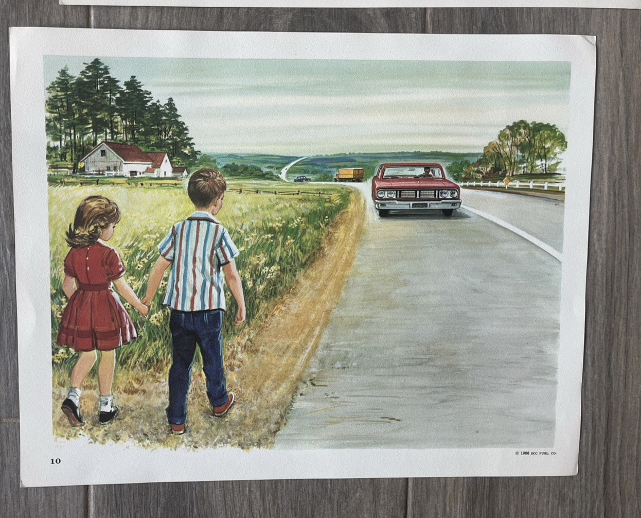 9 Vintage 1966 Original School Teaching Posters DCC Publ Children Playing/Safety