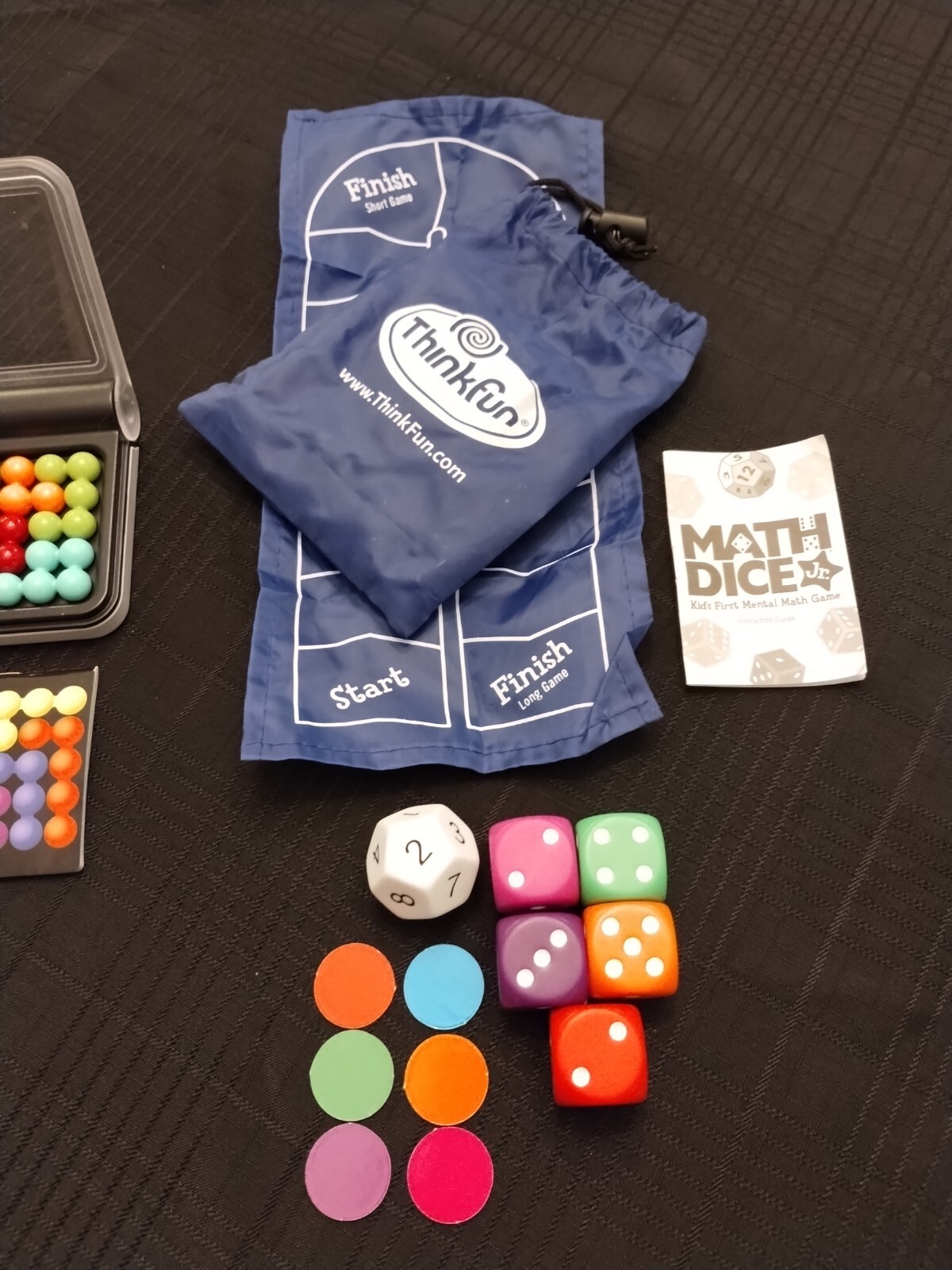 IQ Puzzler Pro AND Thinkfun Math Dice Jr Game Kid’s First Mental Math Game