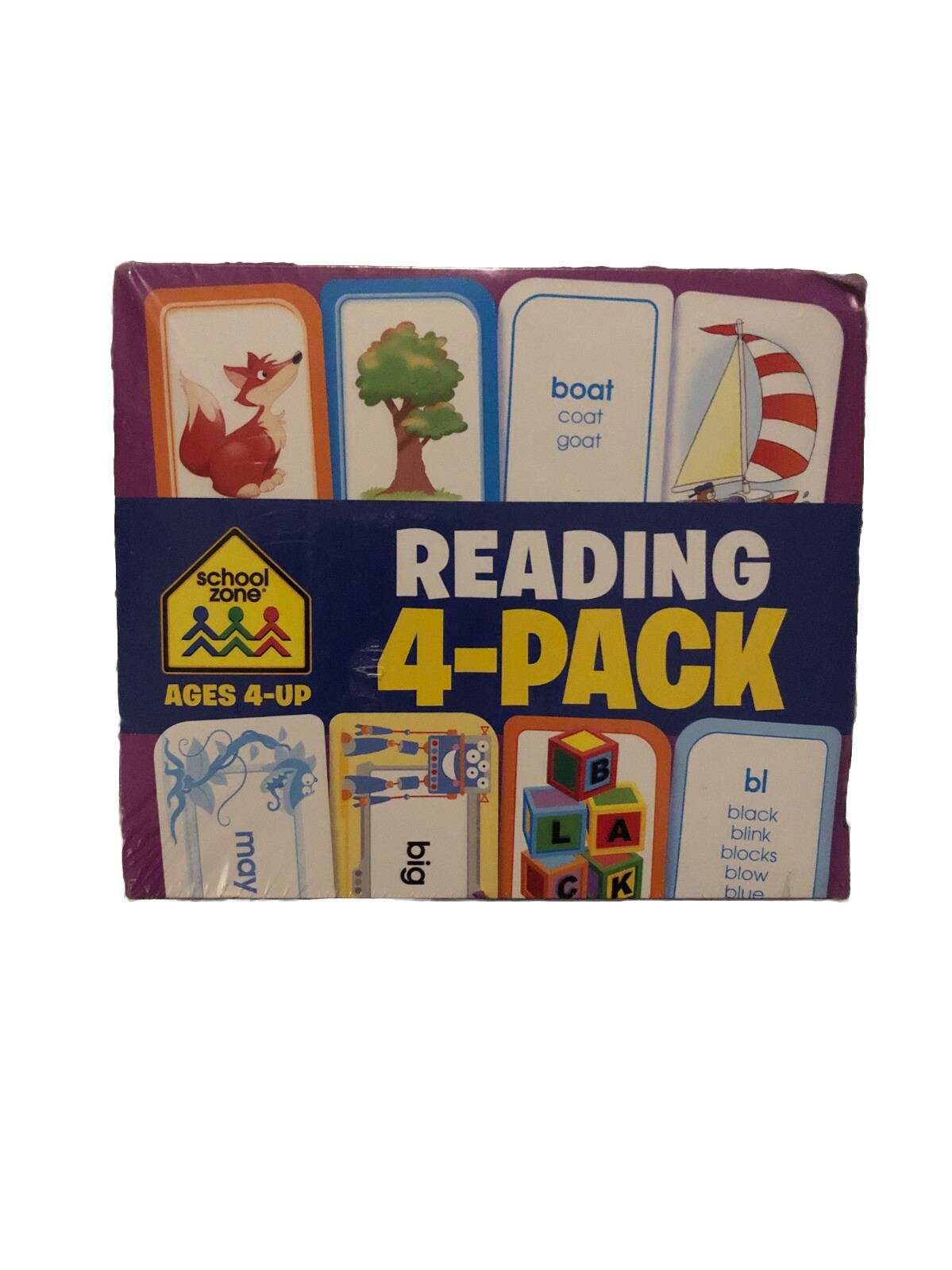 school zone reading cards ages 4 and up brand new learn to read