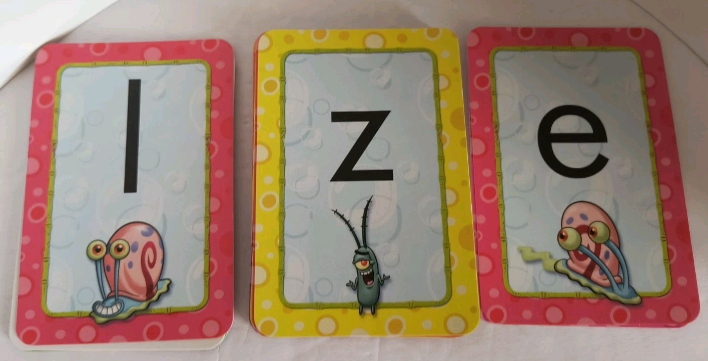 SpongeBob SquarePants Make-a Word Learning Cards Full Deck 36 Cards NEW! Free Sh