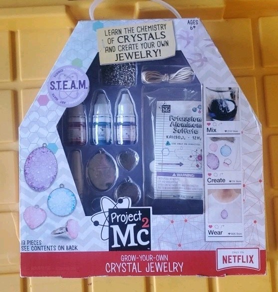 STEM Kit New Project Grow Your Own Crystal Jewelry